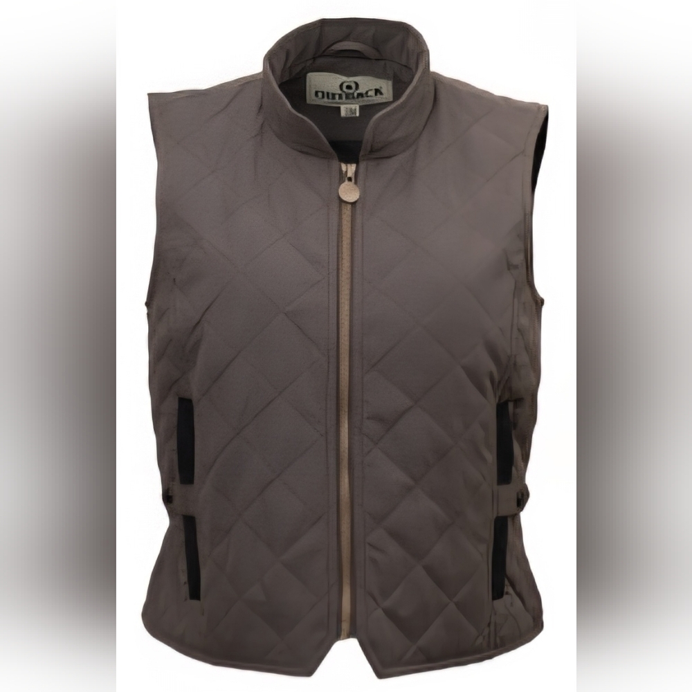 Outback Trading Women's Quilted Brown Vest